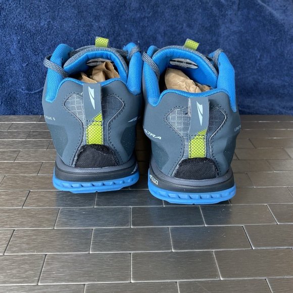 Altra Lone Peak 5 Trail AL0A4VQE431 Running Blue Gray Shoes Trail Mens Size 10 - Picture 6 of 12